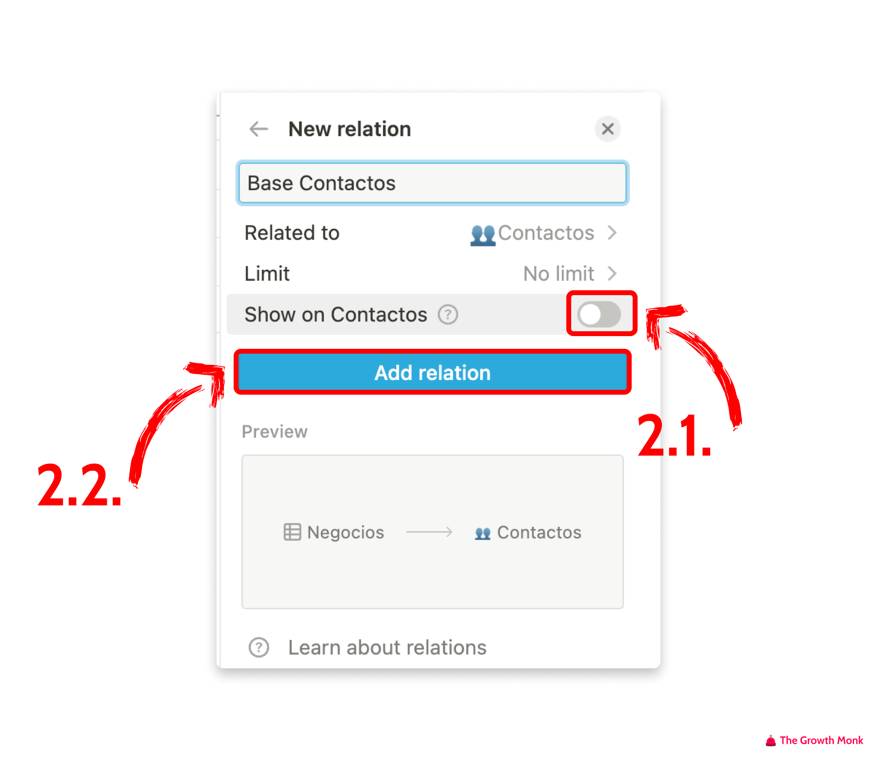 The Growth Monk - Implementa tu CRM con Notion (Conectar Bases 2)