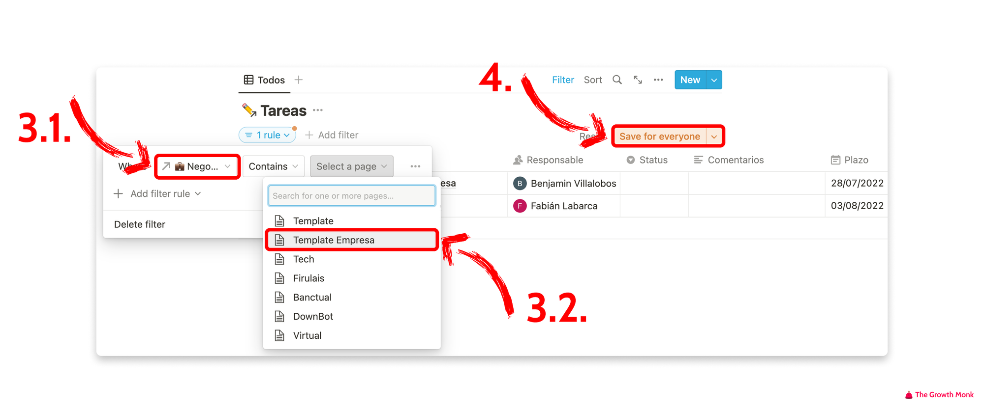 The Growth Monk - Implementa tu CRM con Notion (Autoreferencia Bases 3)